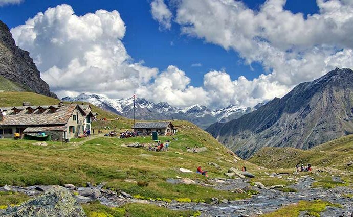 Aostatal Berghütte