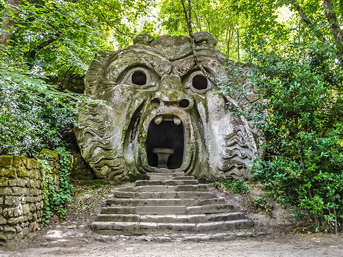 Monserpark mit Skulpturen nahe Bomarzo Park der Ungeheuer nahe Bomarzo