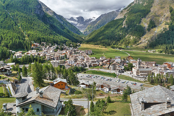 Luftbild von Cogne Luftbild von Cogne