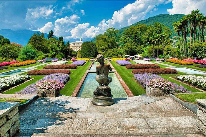 Garten bei der Villa Taranto in Verbania Garten bei der Villa Taranto in Verbania