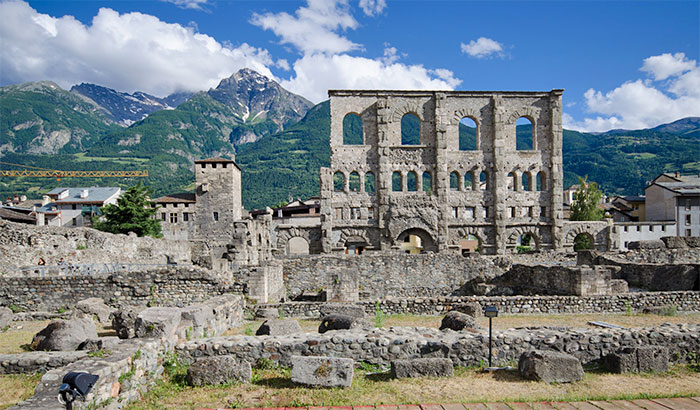 Römisches Theater in Aosta