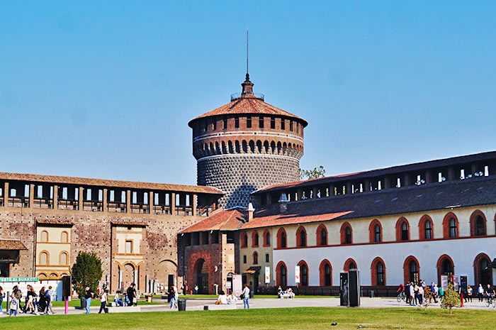 Castello Sforzesco - Innenhof Castello Sforzesco - Innenhof
