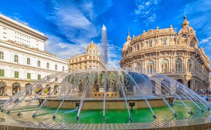 Piazza de Ferrari in Genua