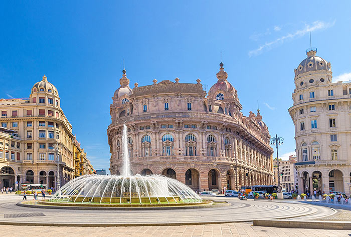 Piazza de Ferrari in Genua Piazza de Ferrari in Genua