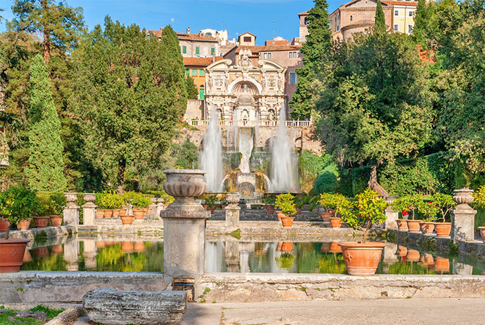 Villa d’Este - bekannte Sehenswürdigkeit im Latium Villa d’Este im Latium
