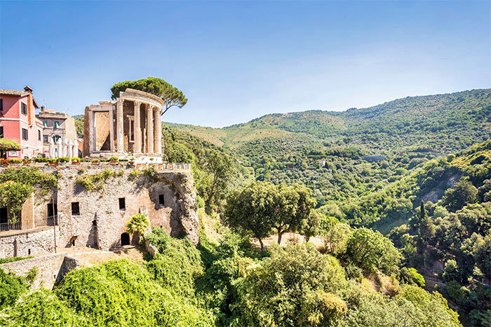 Villa Gregoriana in Tivoli im Latium Villa Gregoriana in Tivoli