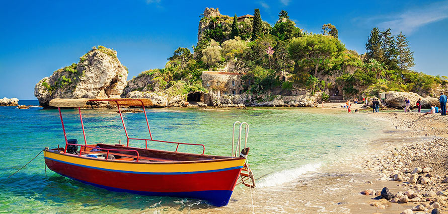 Top Sizilien Strände - Strand von Taormina