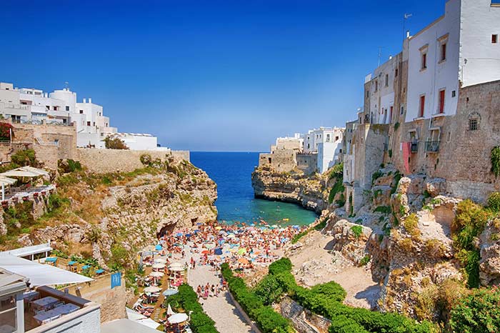 Polignano a Mare Strand Lama Monachile Polignano a Mare Strand Lama Monachile