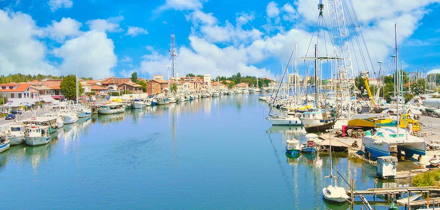 Porto Garibaldi Hafenkanal Porto Garibaldi Hafenkanal